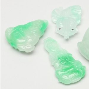 Carved Jadeite Gemstone Pendants